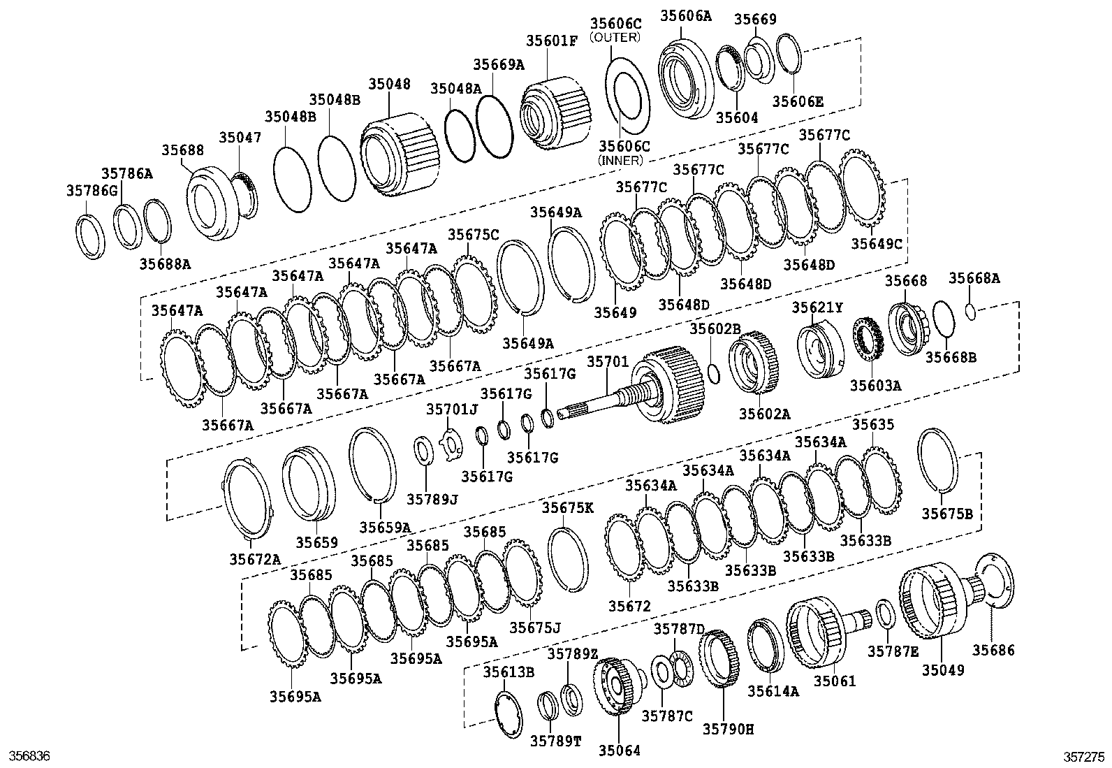  IS250C 350C |  BRAKE BAND MULTIPLE DISC CLUTCH ATM