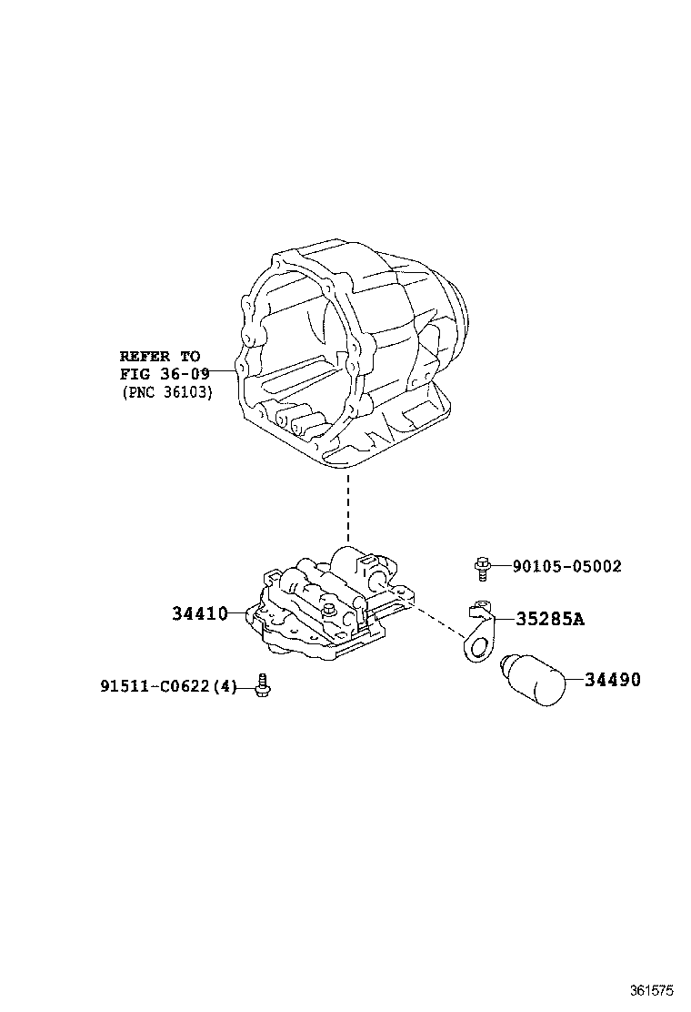  MAJESTA |  TRANSFER VALVE BODY VALVE LEVER