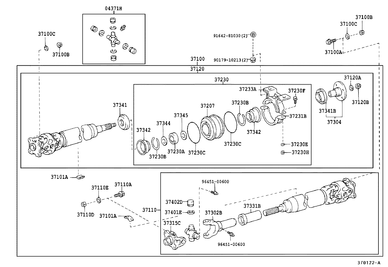  COASTER |  PROPELLER SHAFT UNIVERSAL JOINT