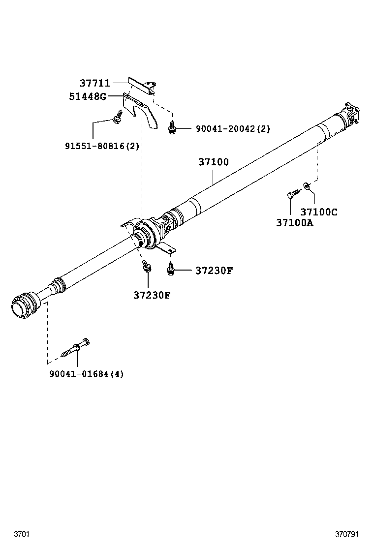  PIXIS EPOCH |  PROPELLER SHAFT UNIVERSAL JOINT