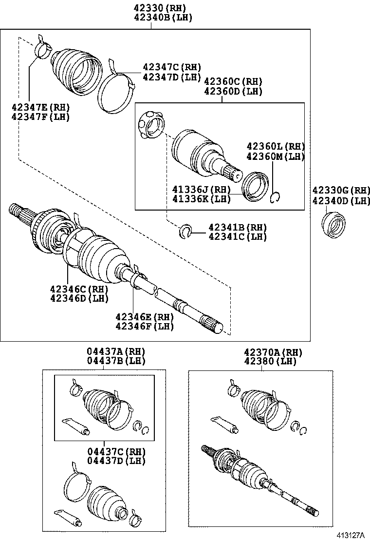  WISH |  REAR AXLE SHAFT HUB