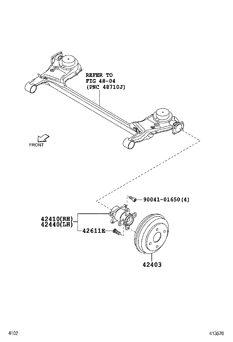  PIXIS SPACE |  REAR AXLE SHAFT HUB