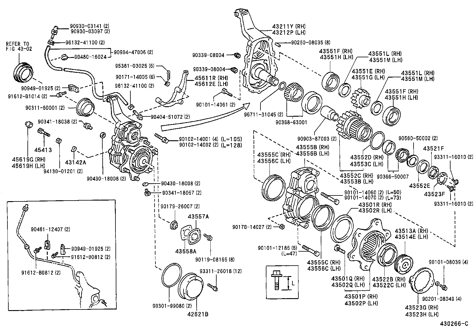  COASTER |  FRONT HUB REDUCTION