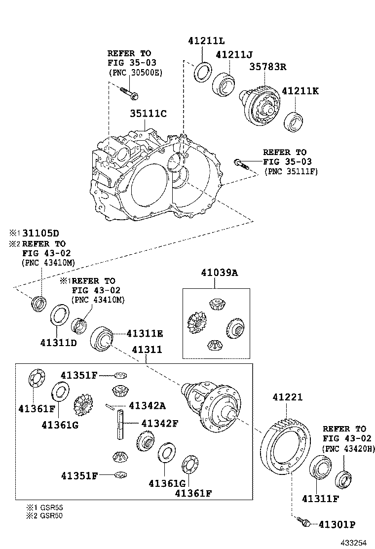  ESTIMA |  FRONT AXLE HOUSING DIFFERENTIAL