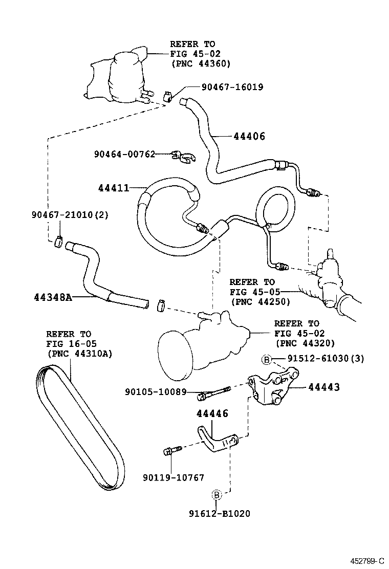  CROWN COMFORT SED |  POWER STEERING TUBE