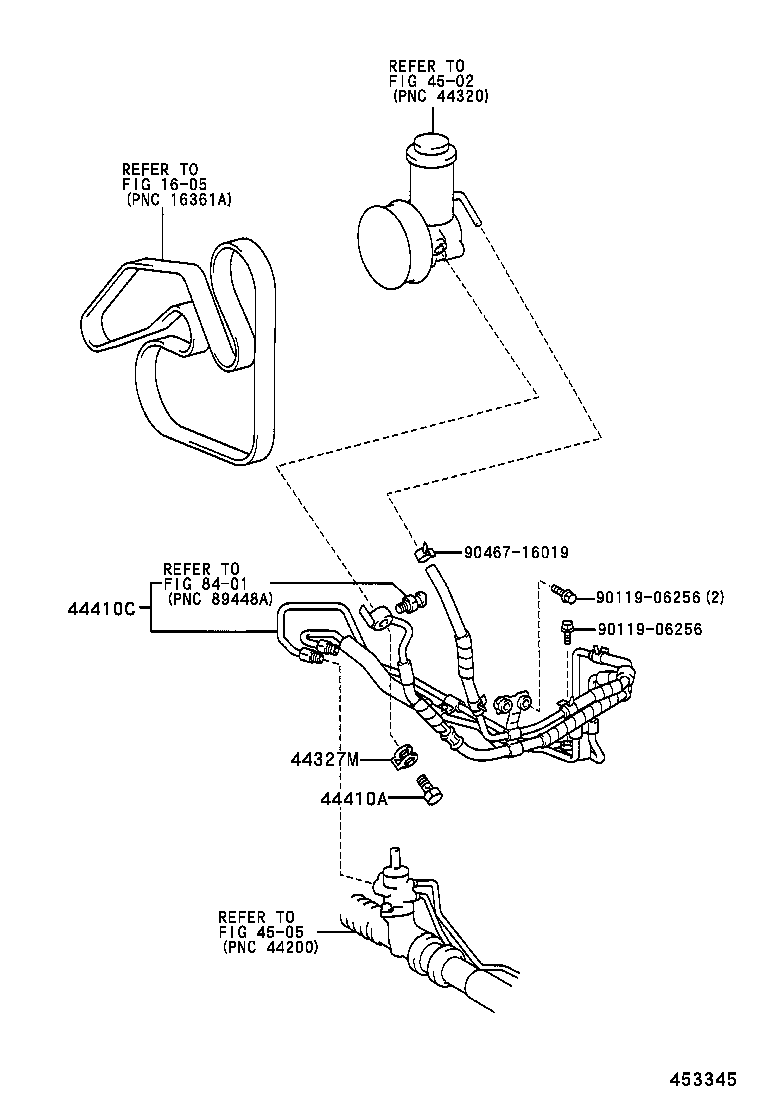  CROWN COMFORT SED |  POWER STEERING TUBE