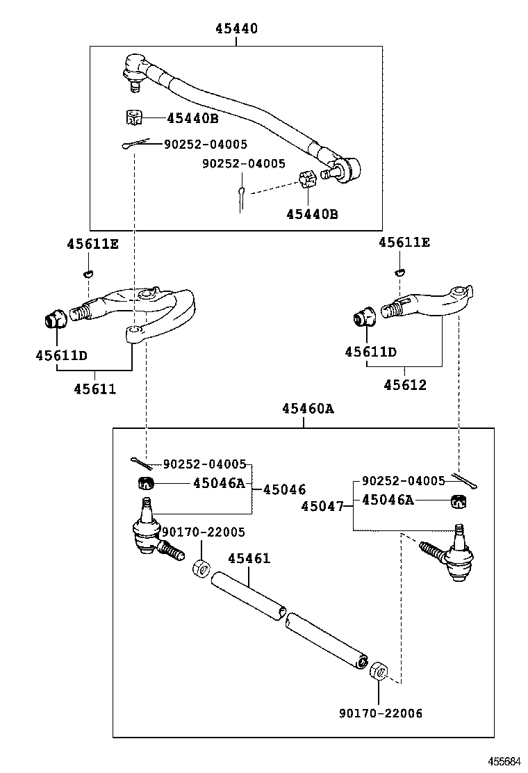  DYNA TOYOACE |  FRONT STEERING GEAR LINK