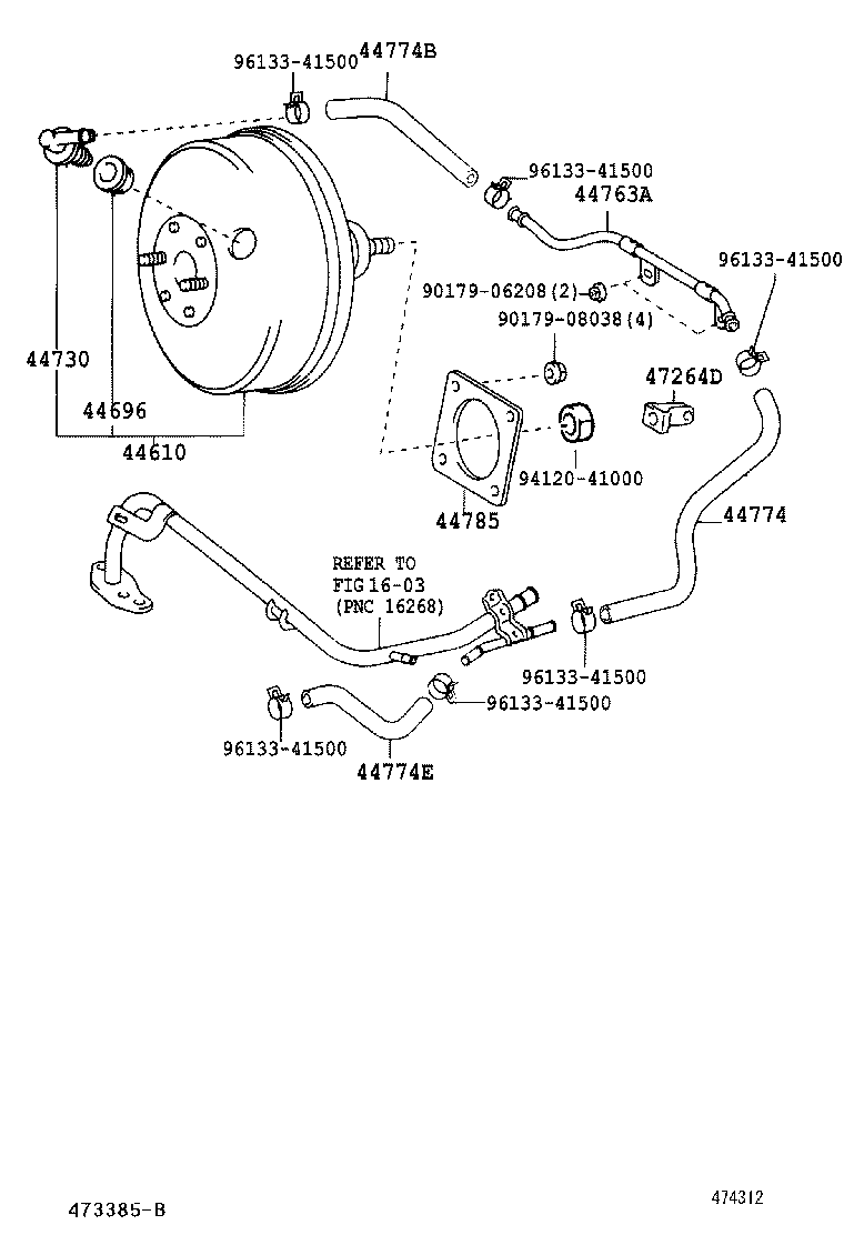  ISIS |  BRAKE BOOSTER VACUUM TUBE