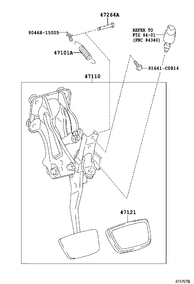  IS250 350 |  BRAKE PEDAL BRACKET