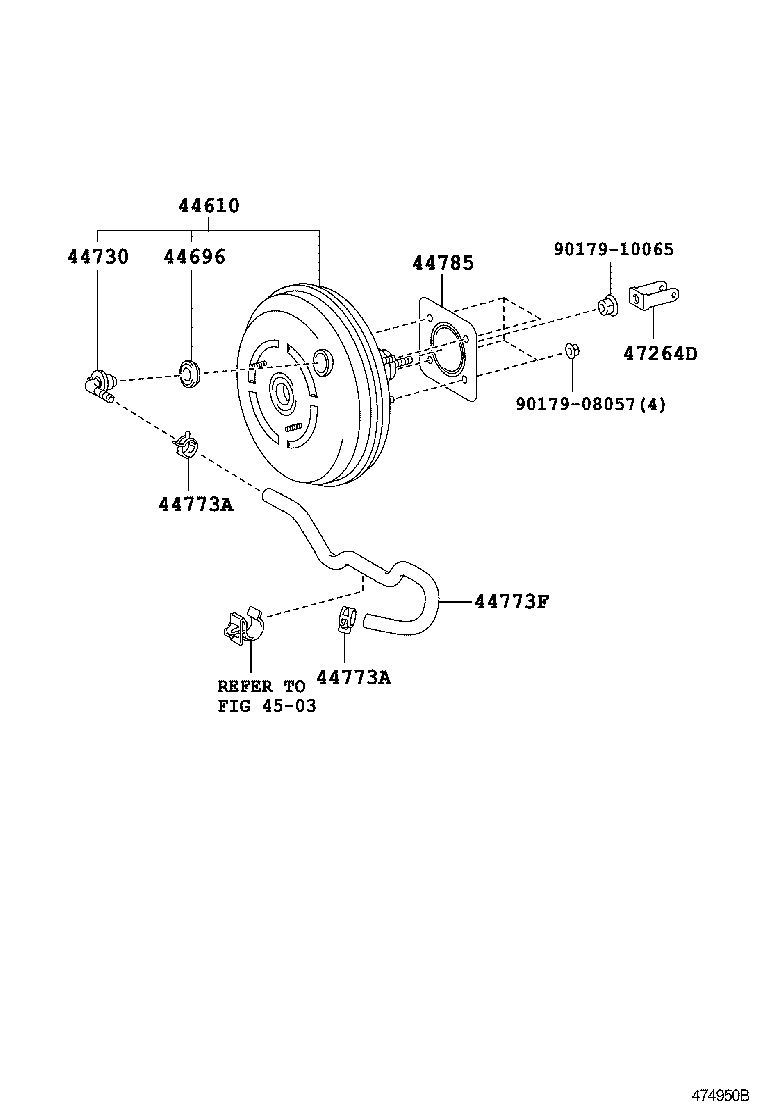  HARRIER |  BRAKE BOOSTER VACUUM TUBE