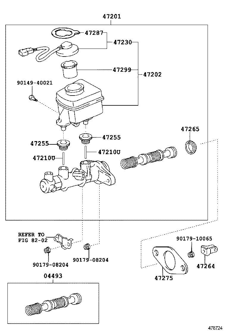  CROWN COMFORT SED |  BRAKE MASTER CYLINDER