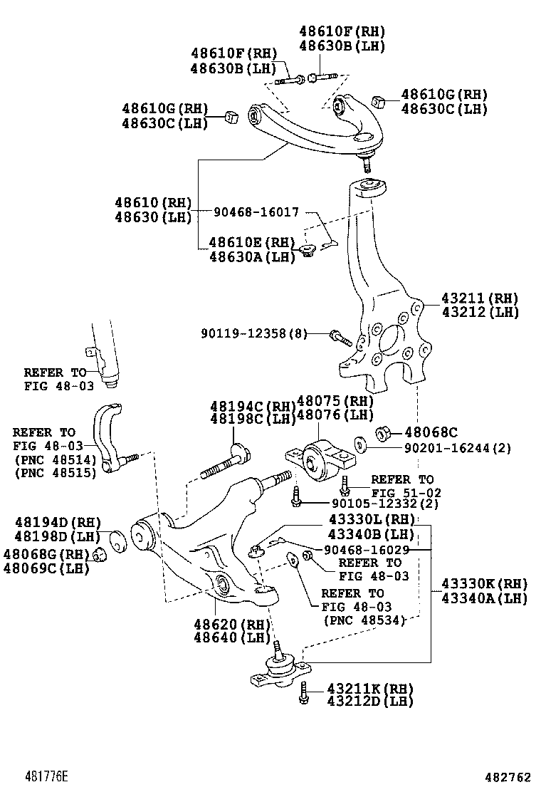  CROWN |  FRONT AXLE ARM STEERING KNUCKLE