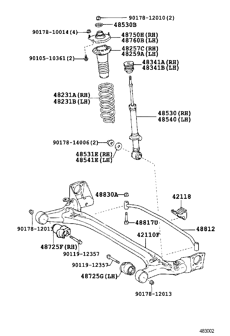  WISH |  REAR SPRING SHOCK ABSORBER