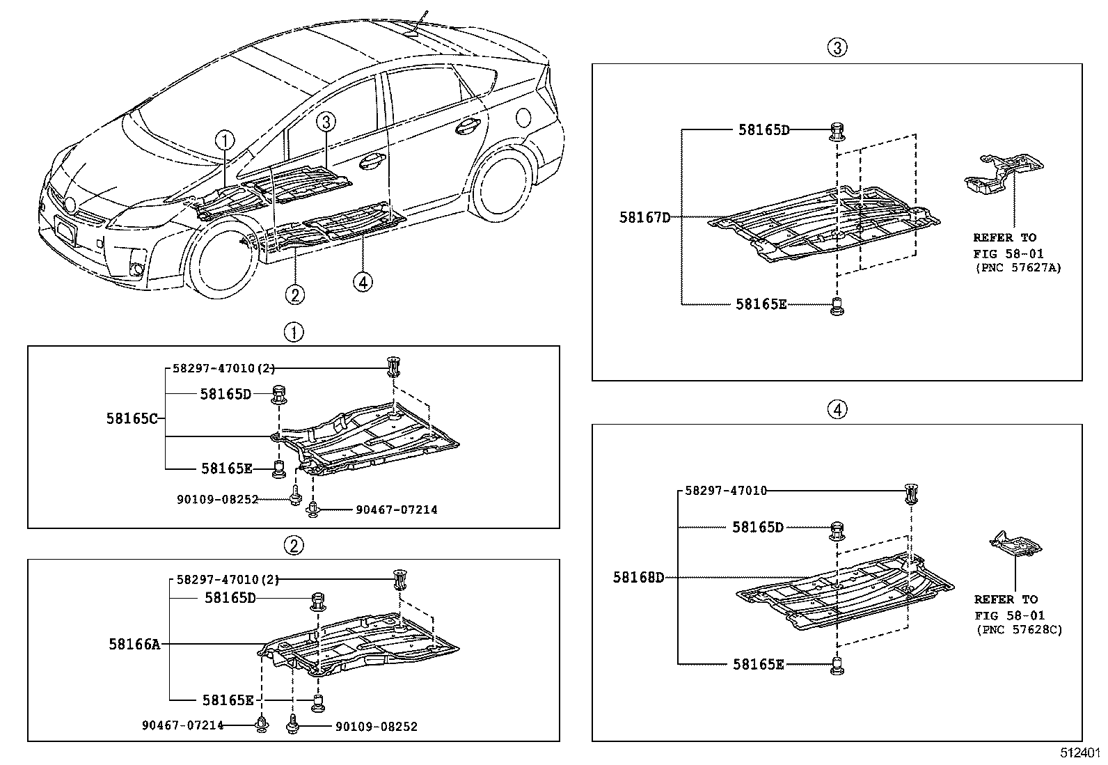  PRIUS PLUG IN HBD |  SUSPENSION CROSSMEMBER UNDER COVER