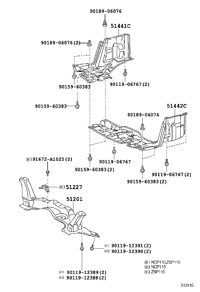  IST |  SUSPENSION CROSSMEMBER UNDER COVER