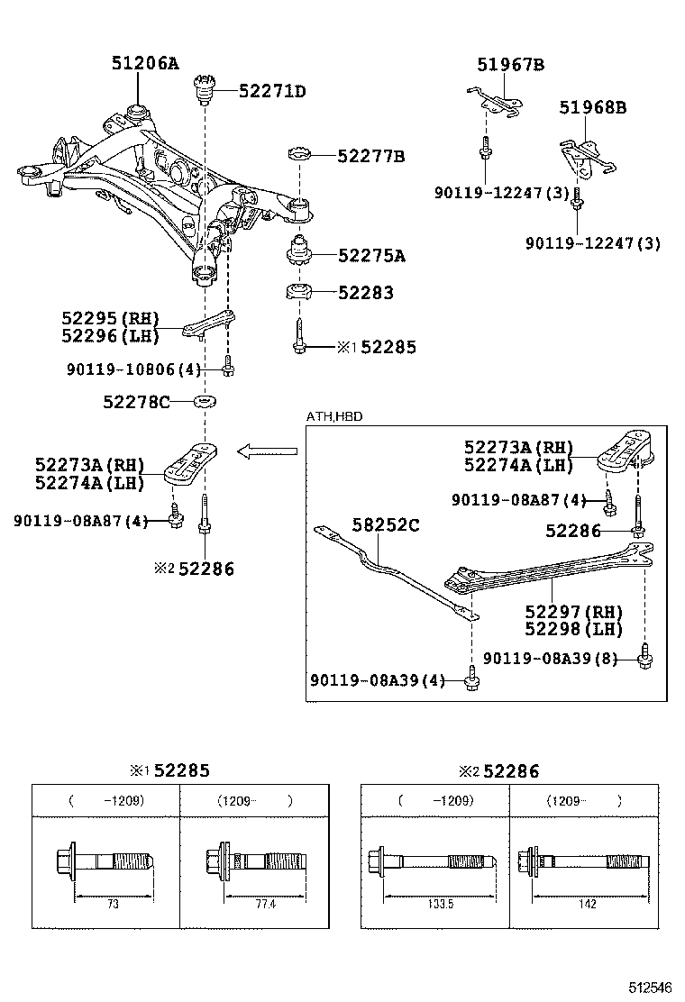  CROWN |  SUSPENSION CROSSMEMBER UNDER COVER