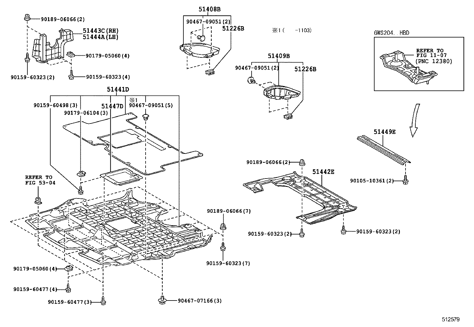  CROWN |  SUSPENSION CROSSMEMBER UNDER COVER