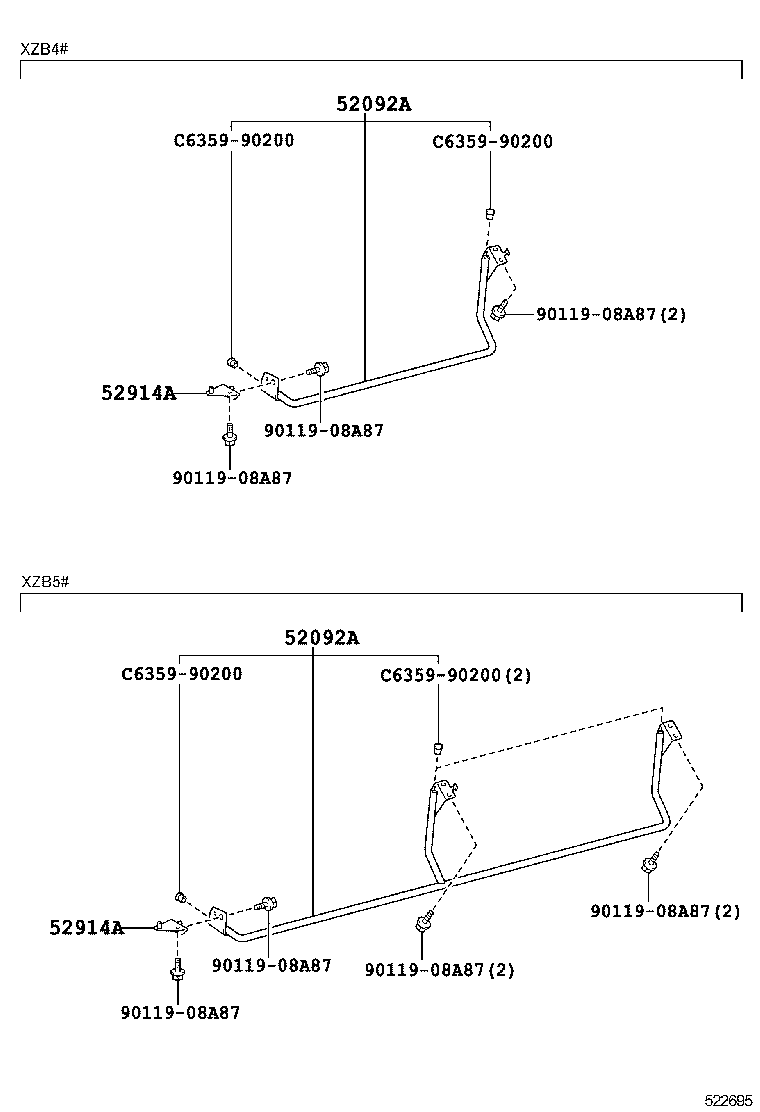  COASTER |  SIDE BUMPER BUMPER STAY