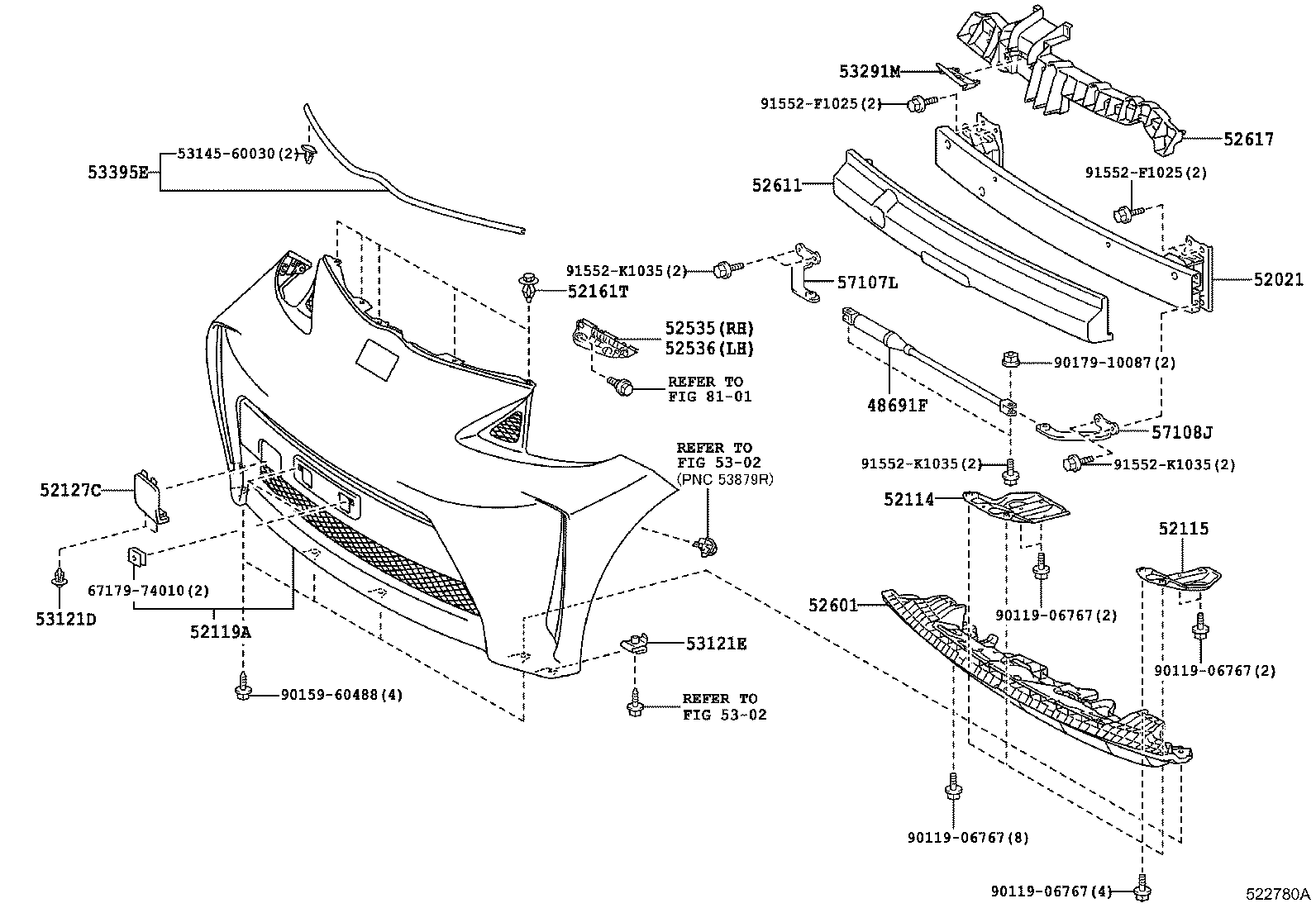  IQ |  FRONT BUMPER BUMPER STAY