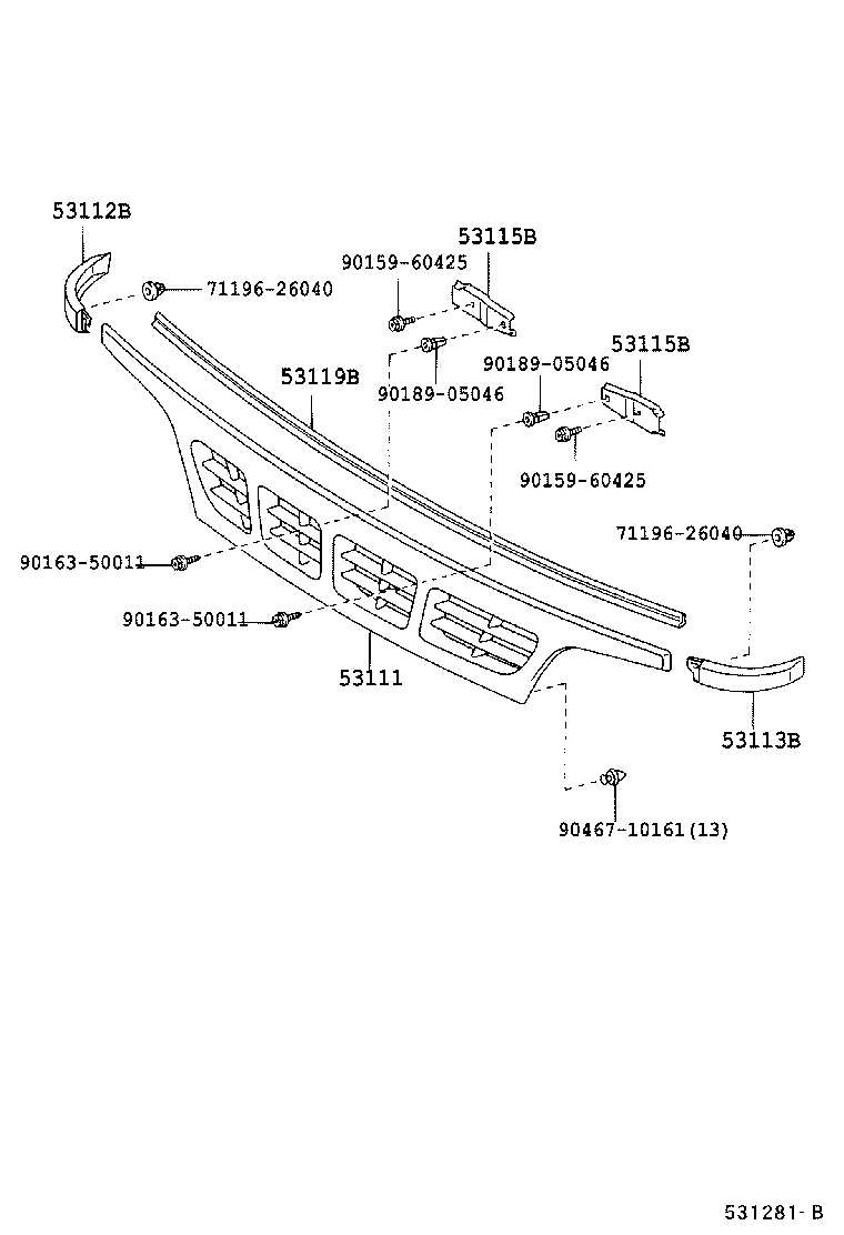  DYNA TOYOACE |  RADIATOR GRILLE