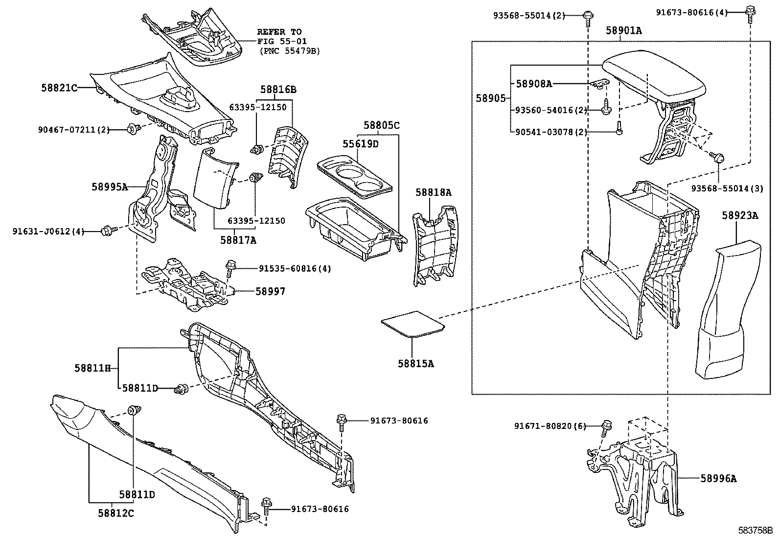  SAI |  CONSOLE BOX BRACKET