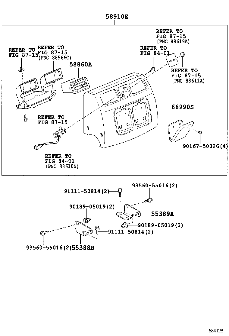  DYNA TOYOACE |  CONSOLE BOX BRACKET