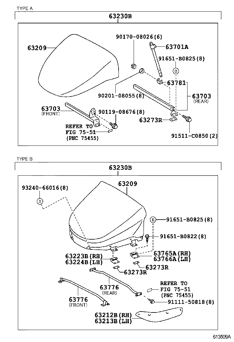  DYNA TOYOACE |  ROOF PANEL BACK PANEL