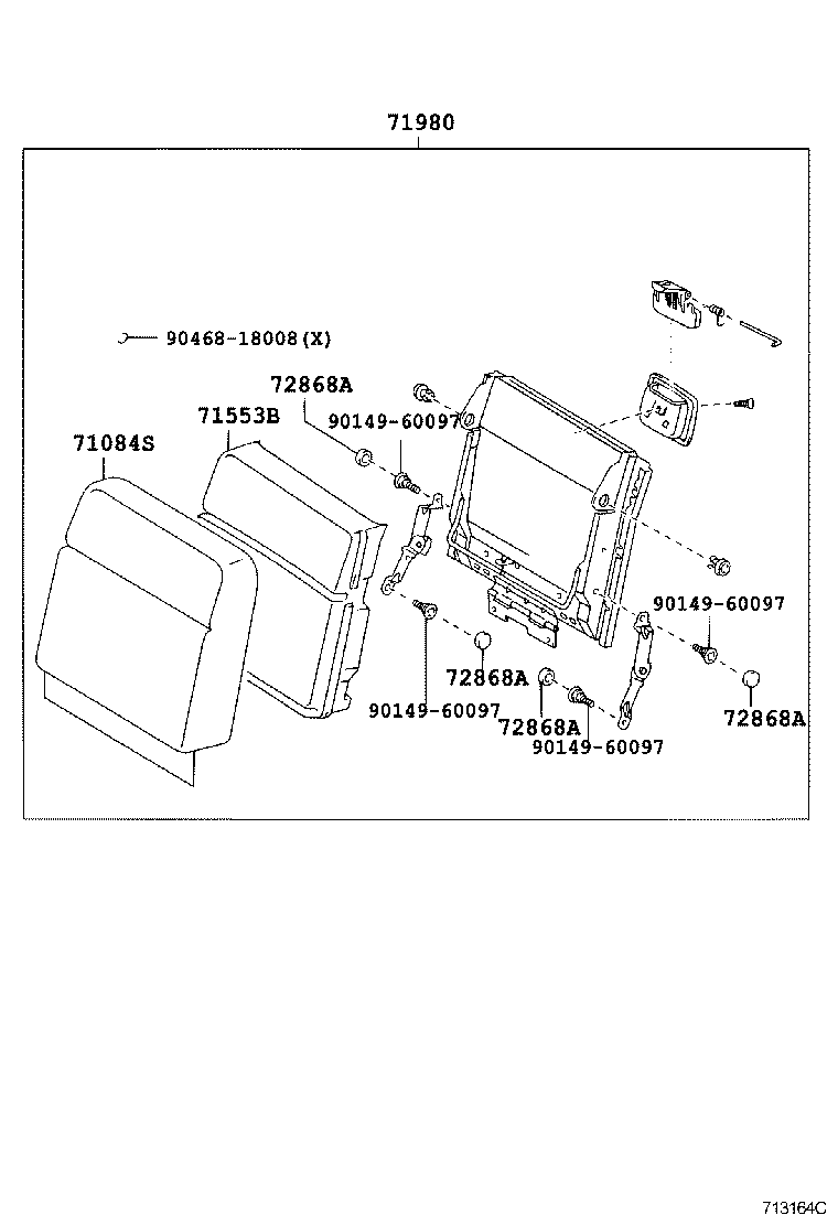  CROWN |  FRONT SEAT SEAT TRACK