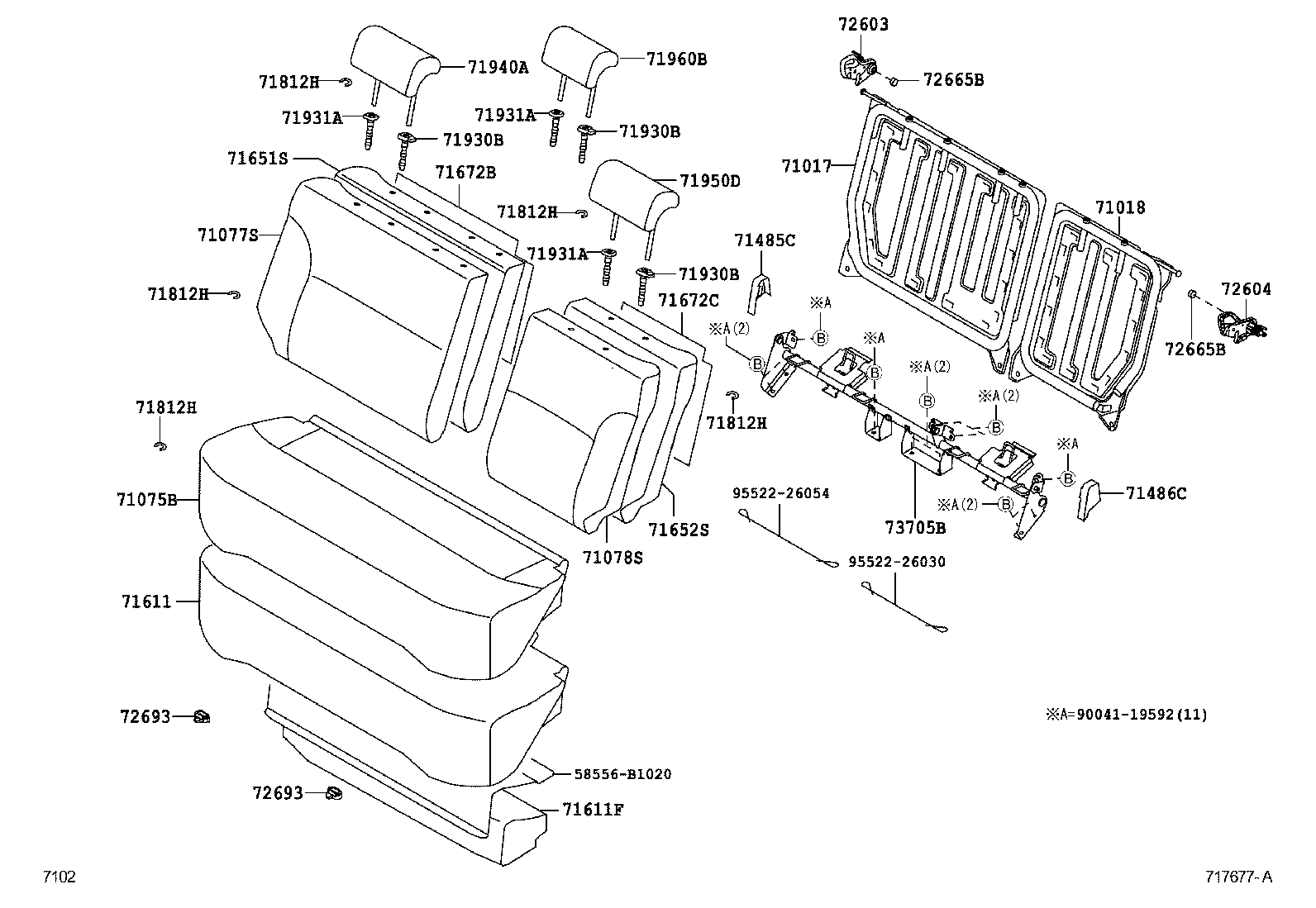  BB |  REAR SEAT SEAT TRACK