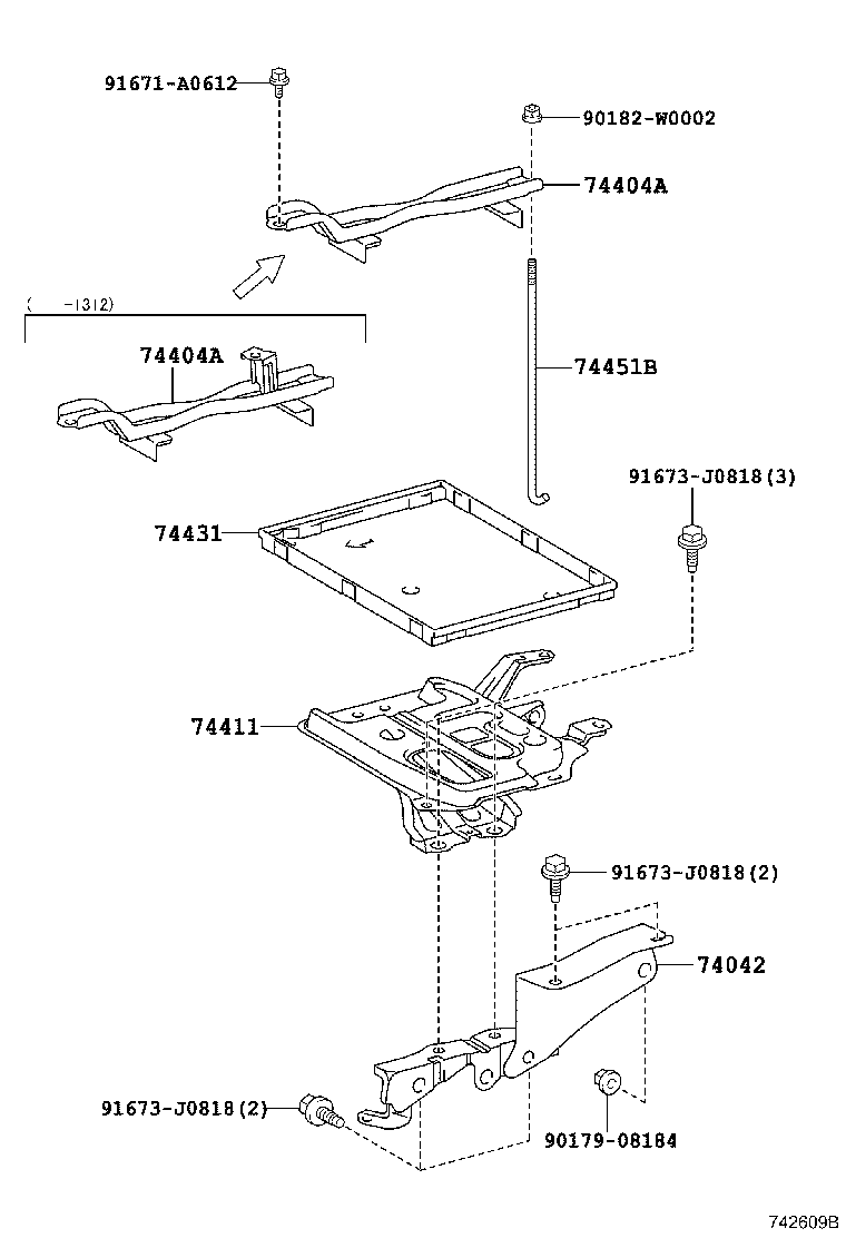  AVENSIS |  BATTERY CARRIER