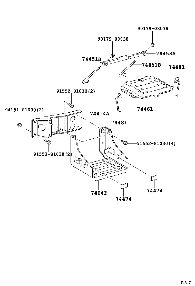  DYNA TOYOACE HV |  BATTERY CARRIER