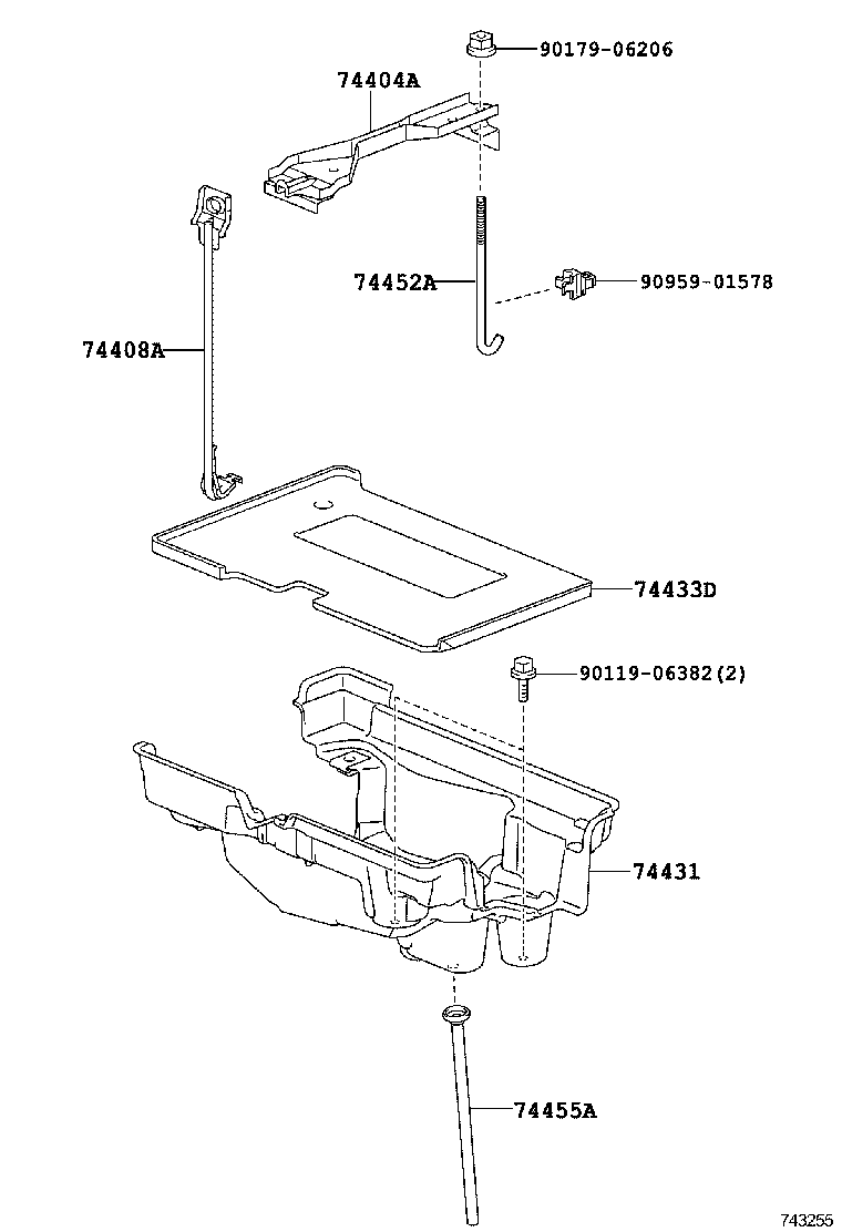  GS250 350 450H |  BATTERY CARRIER