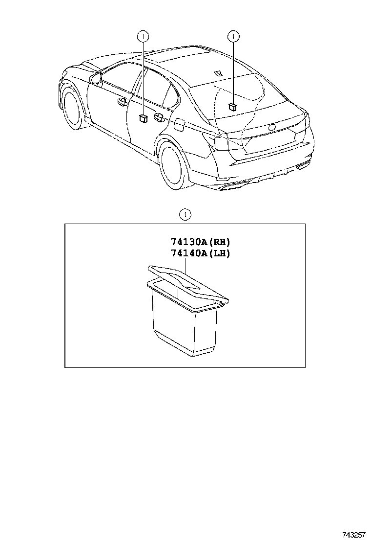  GS250 350 450H |  ASH RECEPTACLE