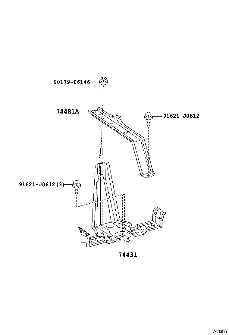  PRIUS PLUG IN HBD |  BATTERY CARRIER