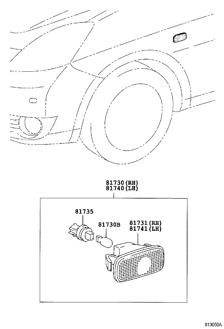  ISIS |  SIDE TURN SIGNAL LAMP OUTER MIRROR LAMP