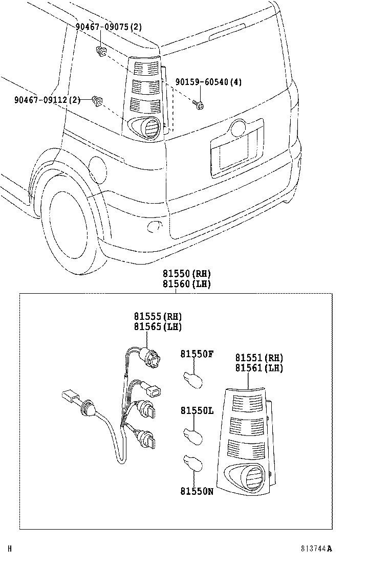  SIENTA |  REAR COMBINATION LAMP