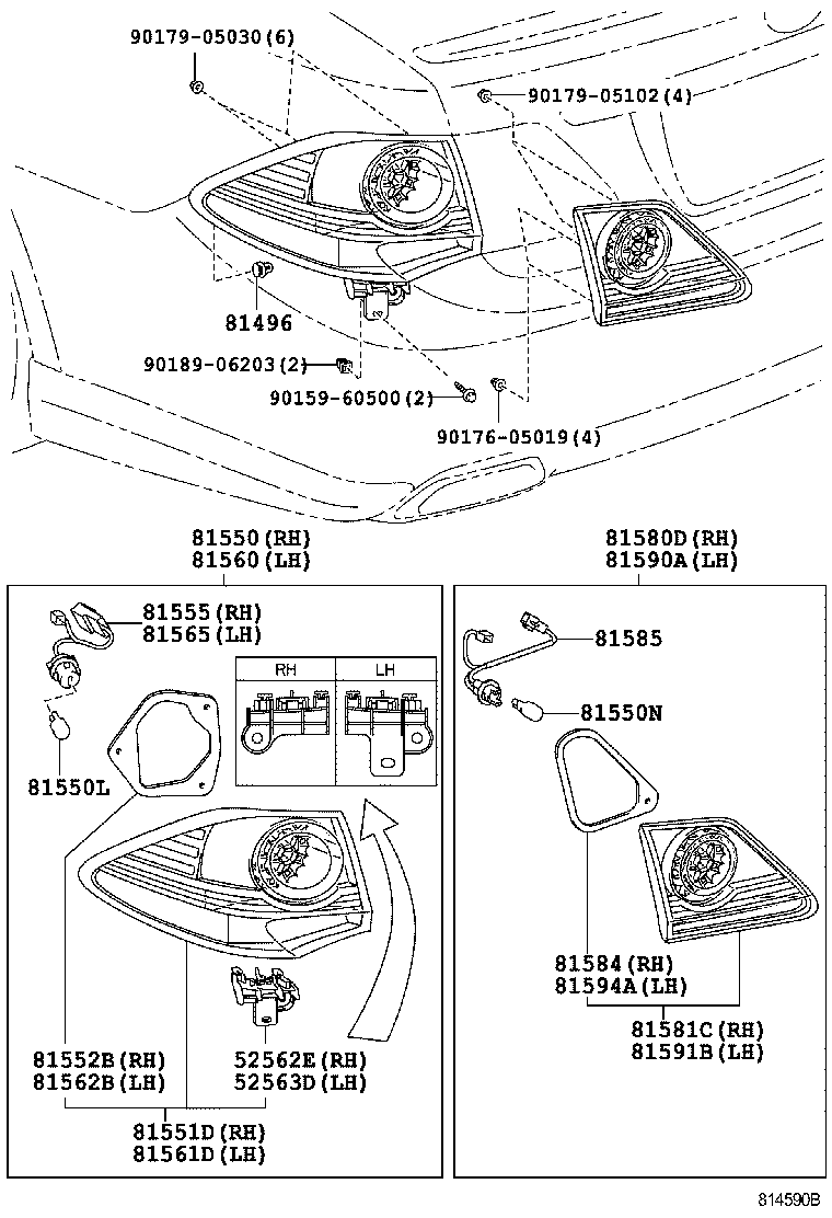  CROWN |  REAR COMBINATION LAMP