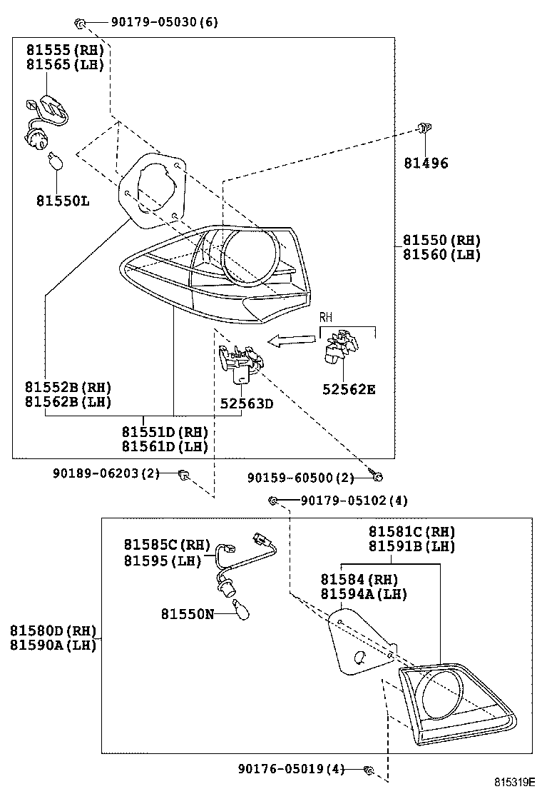  CROWN |  REAR COMBINATION LAMP