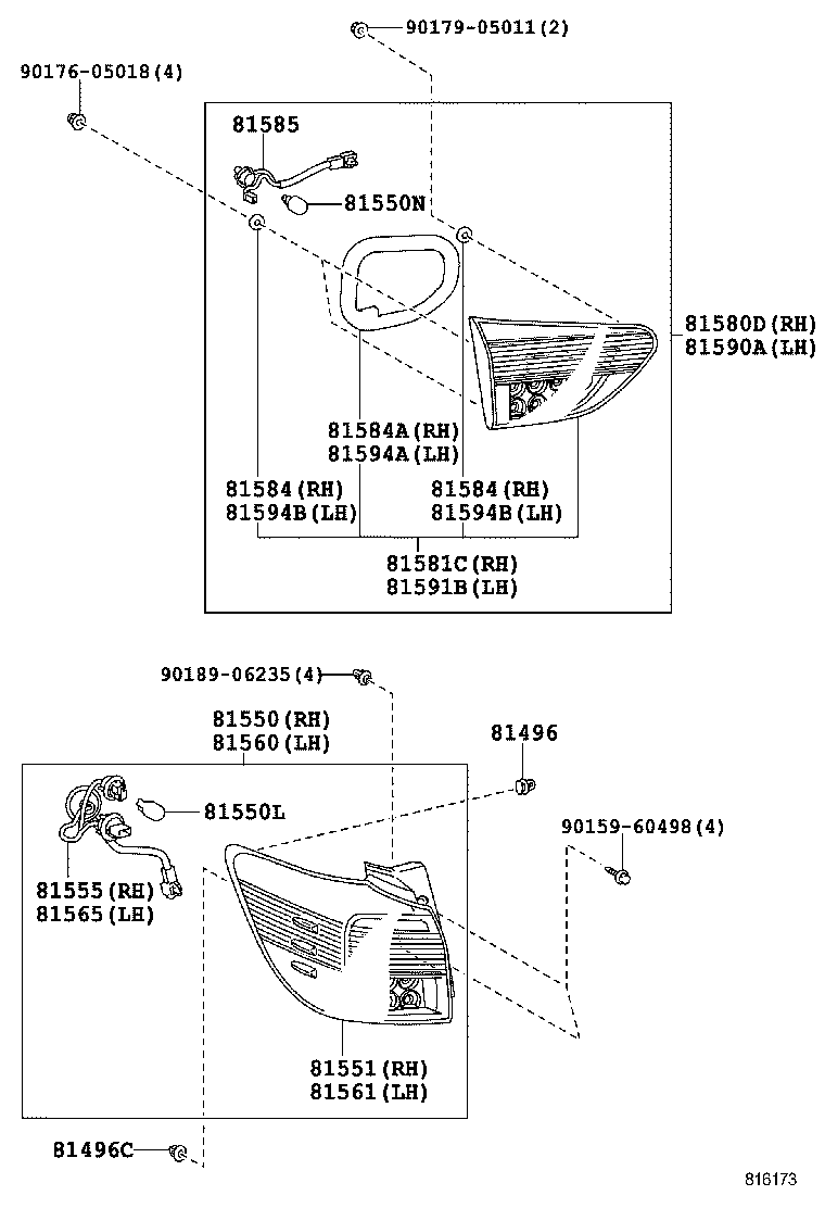  WISH |  REAR COMBINATION LAMP