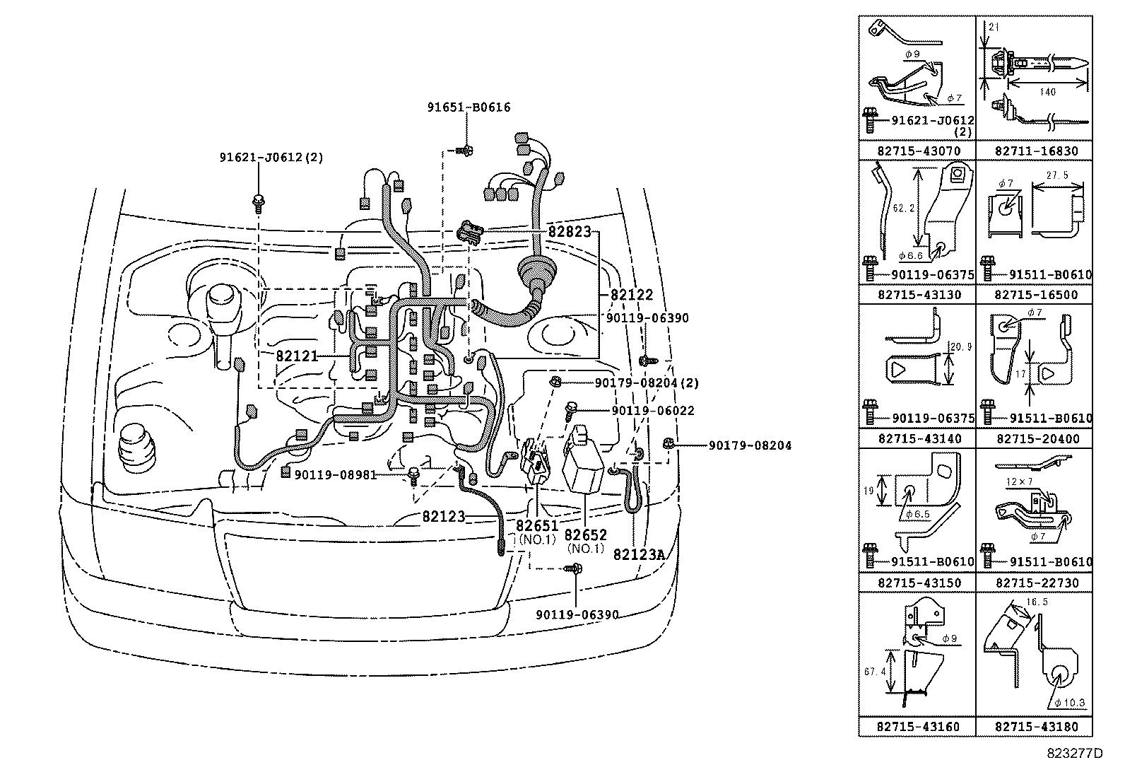  CROWN COMFORT SED |  WIRING CLAMP