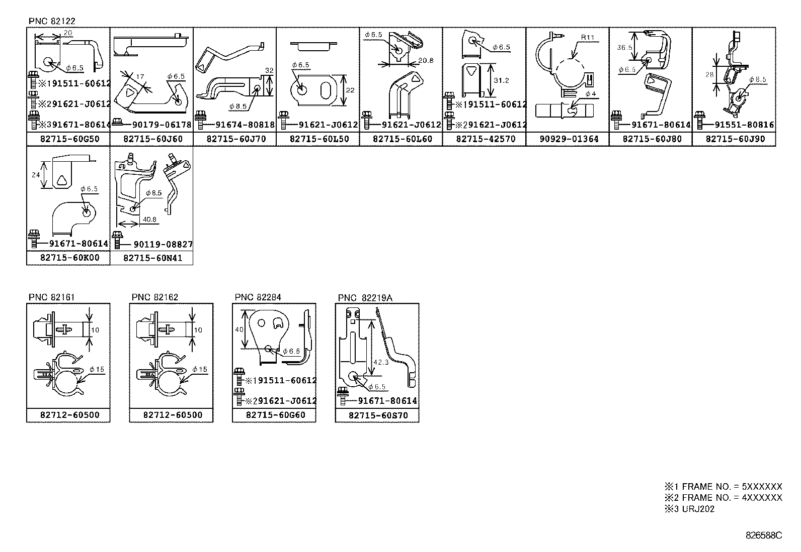  LAND CRUISER 200 202 |  WIRING CLAMP