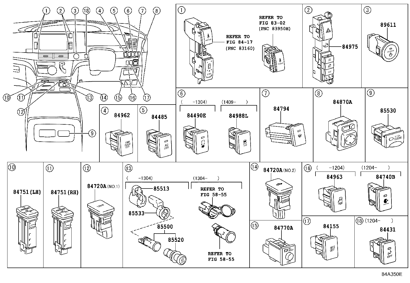  ESTIMA HYBRID |  SWITCH RELAY COMPUTER