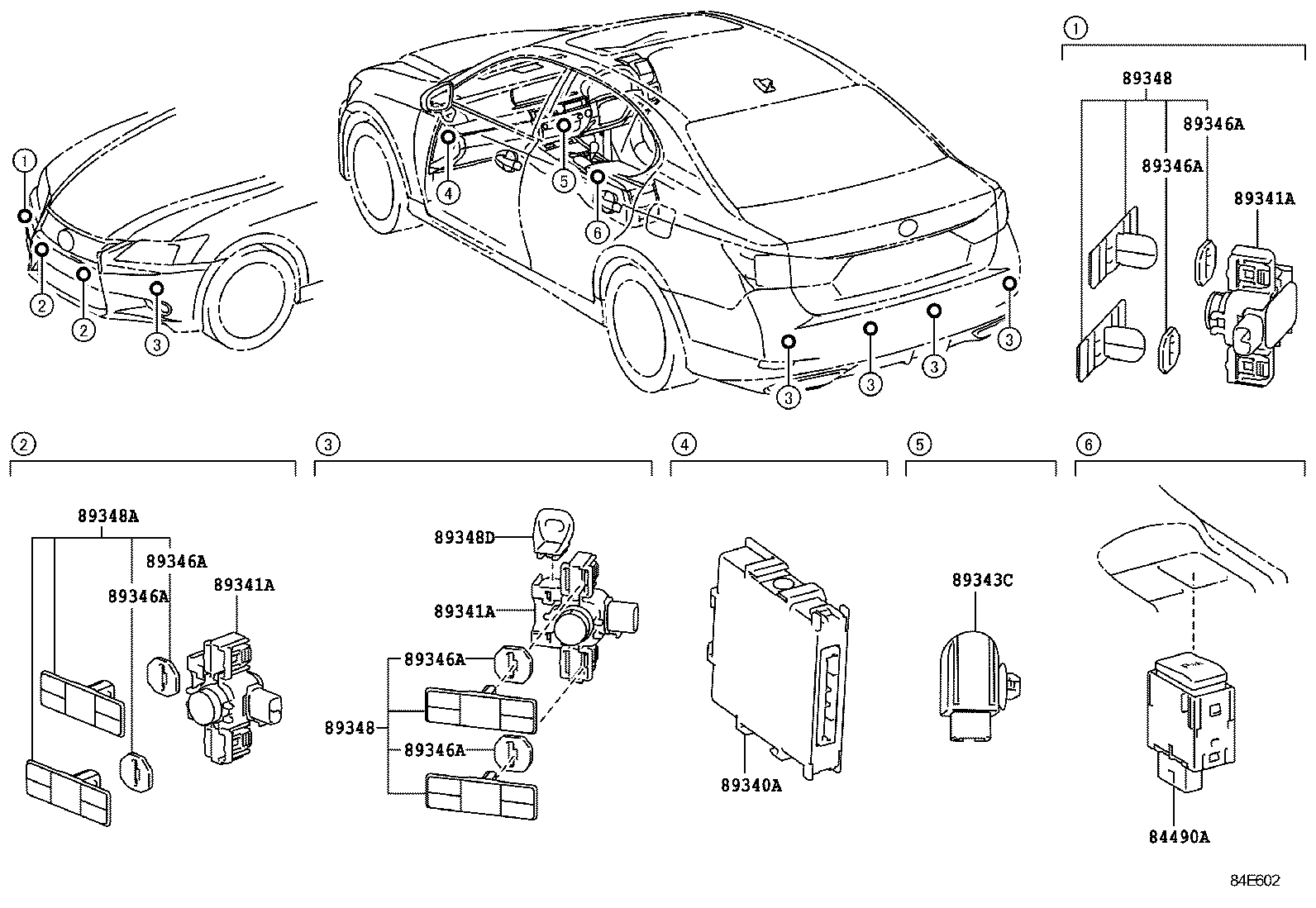  GS250 350 450H |  CLEARANCE BACK SONAR