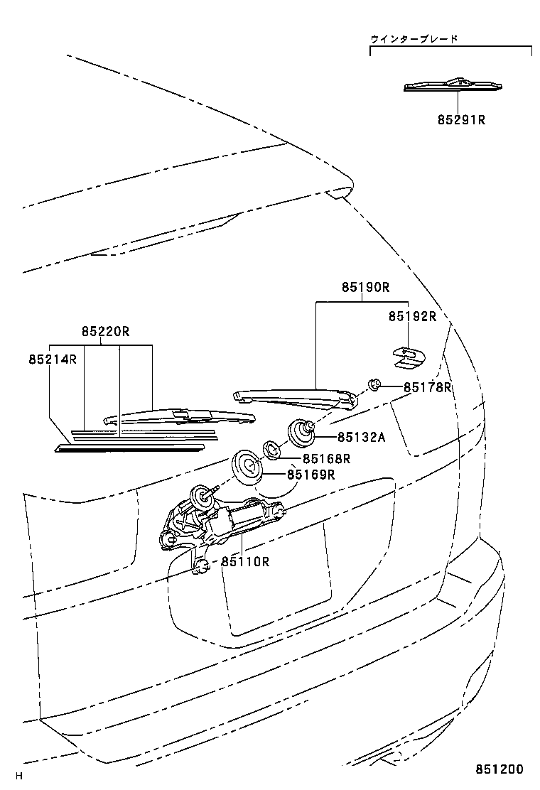  HARRIER |  REAR WIPER