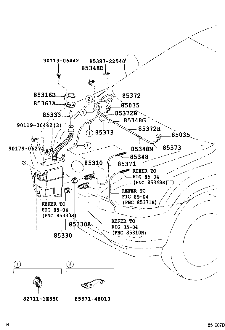  HARRIER |  WINDSHIELD WASHER