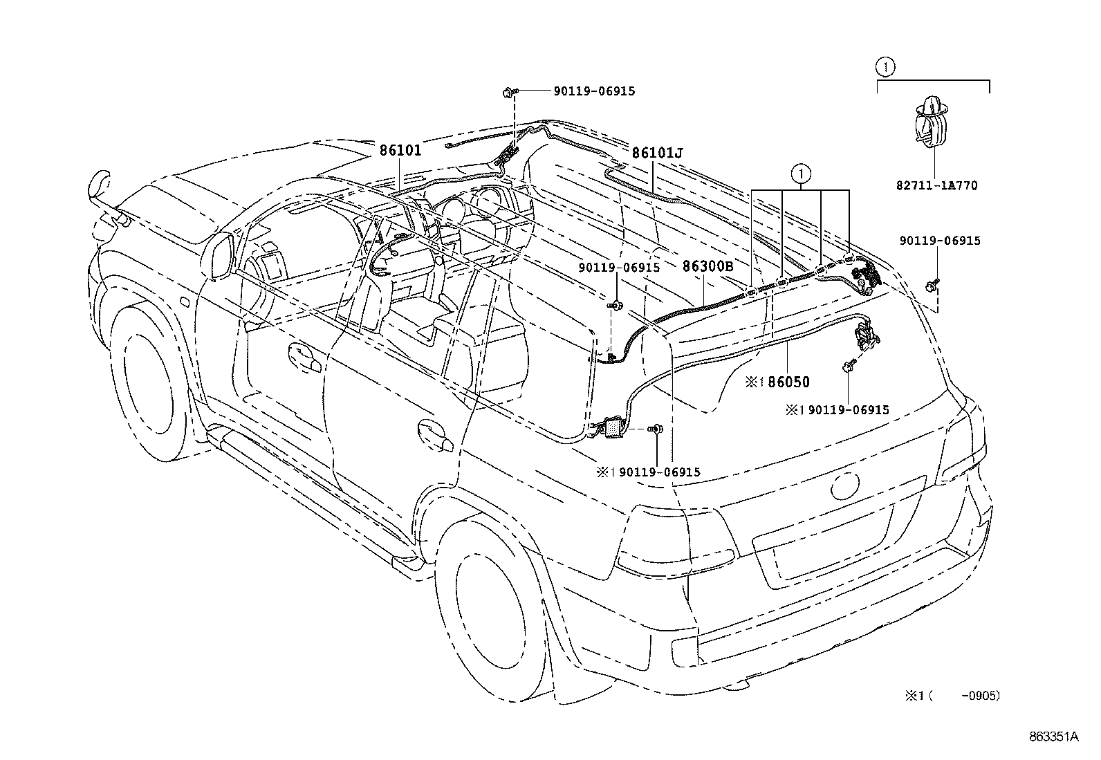  LAND CRUISER 200 202 |  ANTENNA