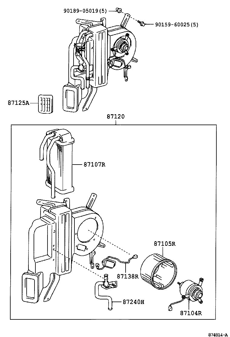  DYNA TOYOACE |  HEATING AIR CONDITIONING HEATER UNIT BLOWER