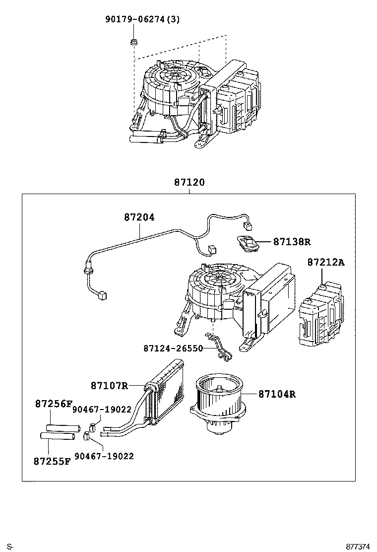  HIACE REGIUSACE |  HEATING AIR CONDITIONING HEATER UNIT BLOWER