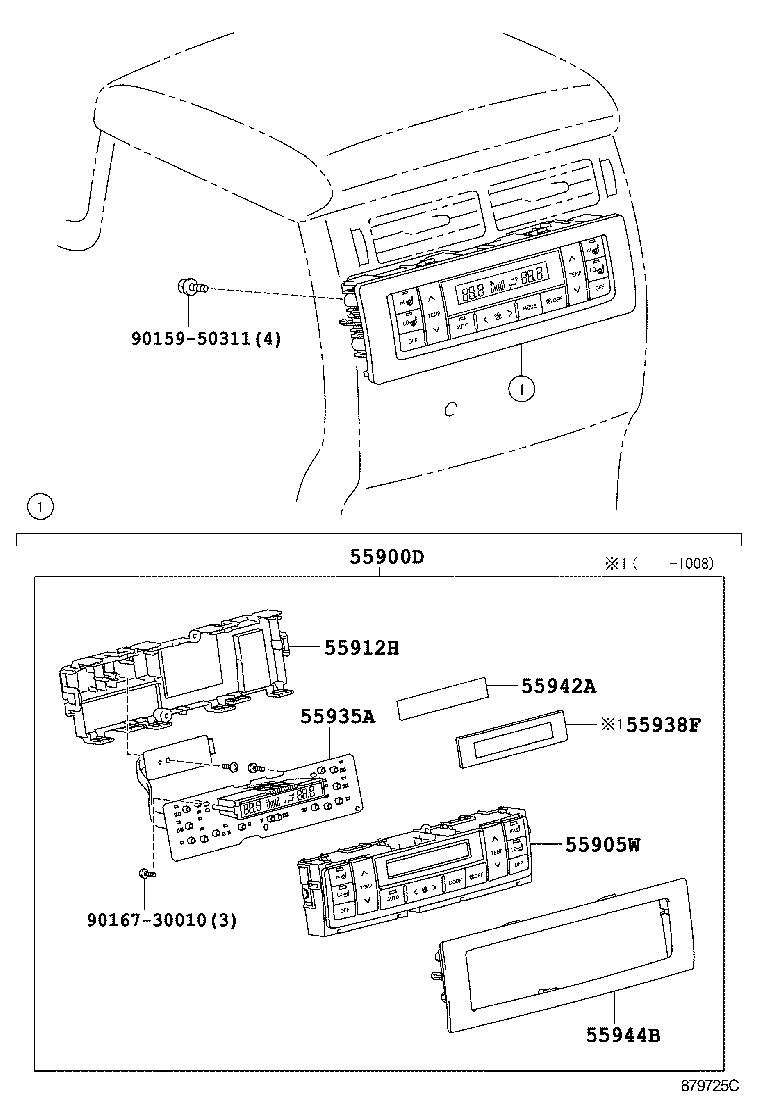  LAND CRUISER 200 202 |  HEATING AIR CONDITIONING CONTROL AIR DUCT