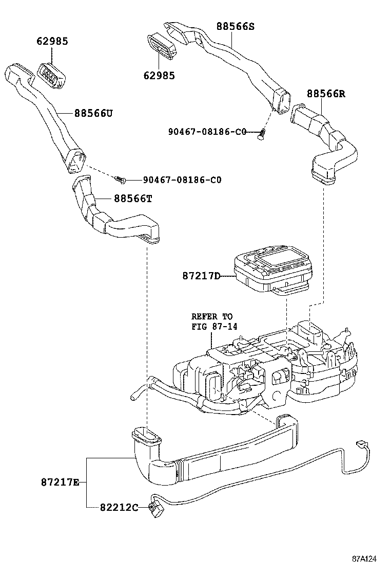  CROWN |  HEATING AIR CONDITIONING CONTROL AIR DUCT